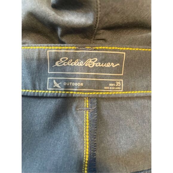 Eddie Bauer Mens Gray FlexiIon Outdoor Shorts Size 35 assistant men’s blue - Picture 9 of 9